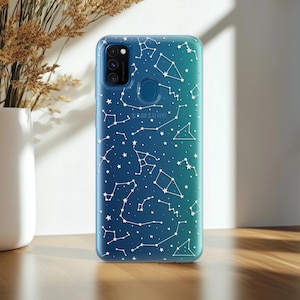 Sternen-Muster Hülle für Samsung S10 Constellations Print Note 10 20 lite 5G TPU A50 Hülle Galaxy S9 Plus S21 s20 ultra fe s22 Space Stars A11