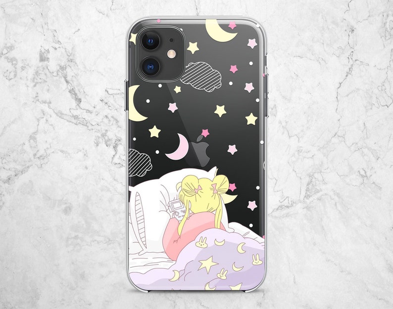 Anime iPhone 6 case Xr phone cases 11 max pro 12 13 mini 10 kawaii 8 7 plus tpu cover girl Xs clear X SE night stars 6s moon nursery lovely 