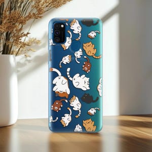 Schattige katten Samsung S9 Plus Kittenprint Cover 10 lite 5G TPU Galaxy Note A90 S10 20 s20 ultra s21 fe telefoonhoesje S8 A21 kat kawaii huisdier