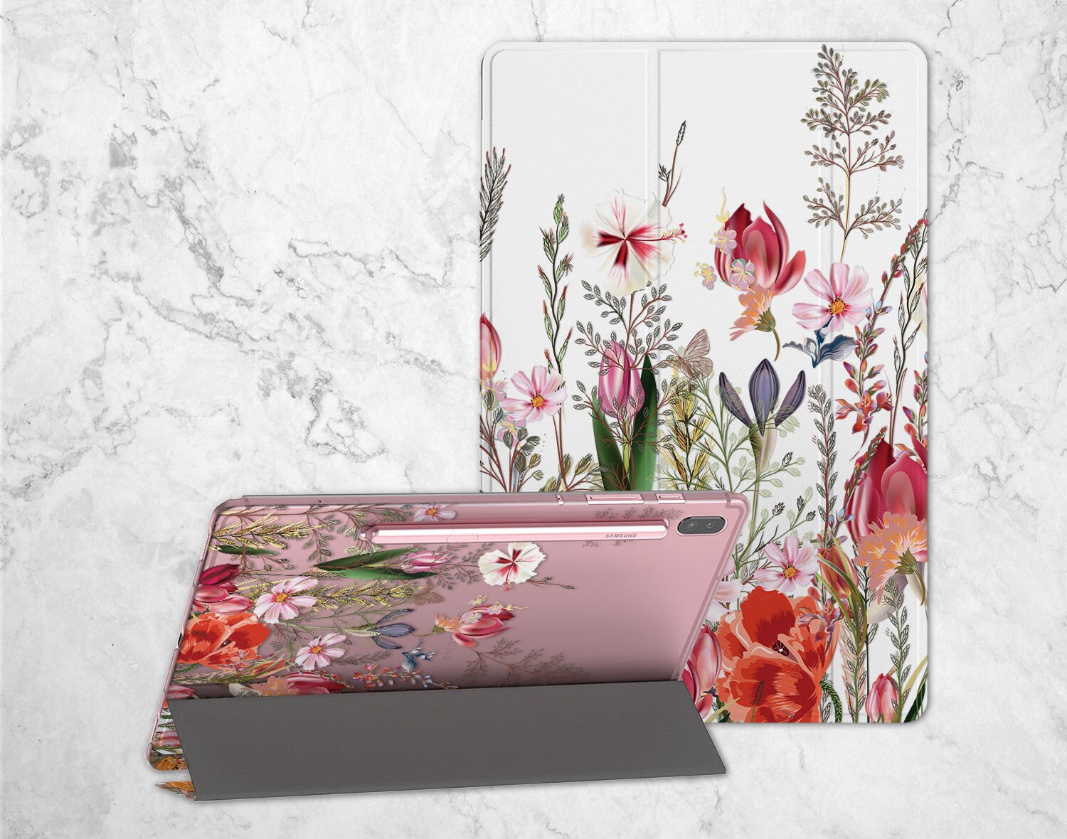 Wildflowers Case for Tablet 10.1 Plants Samsung S8 Ultra Cover Etsy