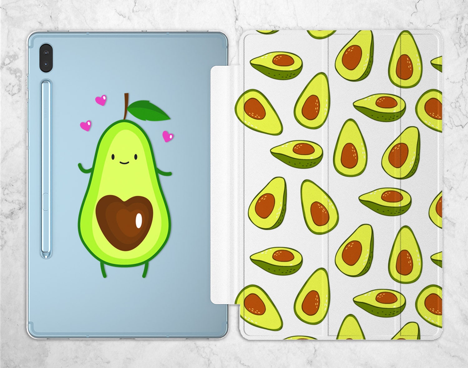 Avocado Heart 10 Inch Tablet Case Galaxy Tab A Cases Samsung E Etsy