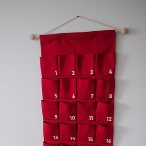 Fabric advent calendar with pockets Personalized advent image 4