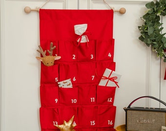 Advent for adults. Modern fabric advent calendar. Personalize