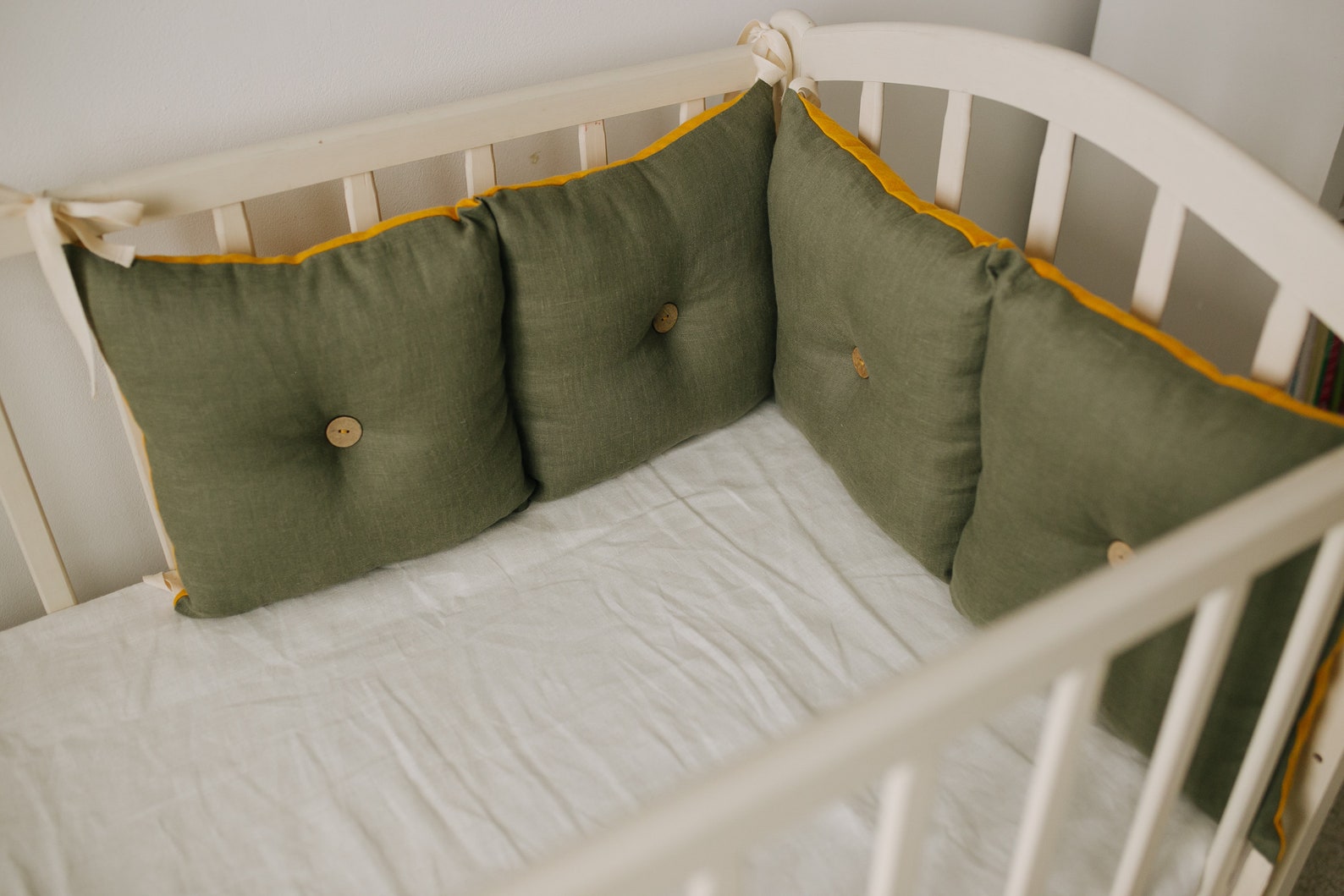 Crib bumper pad cot bumper pillows Etsy