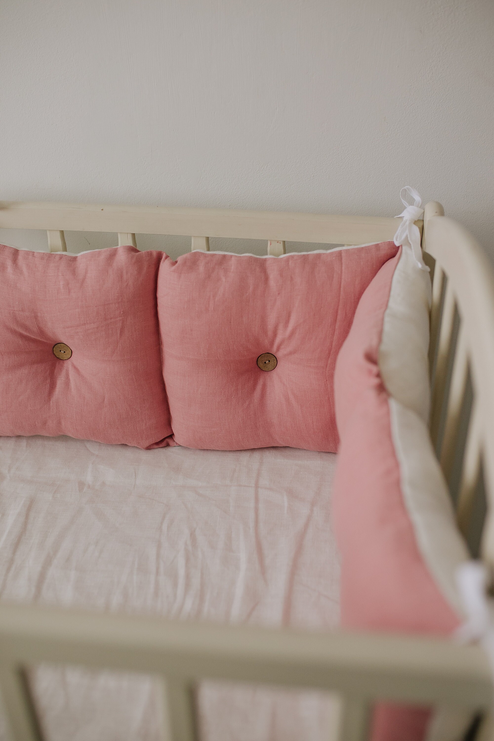 Crib Bumper Pad Cot Bumper Pillows Etsy