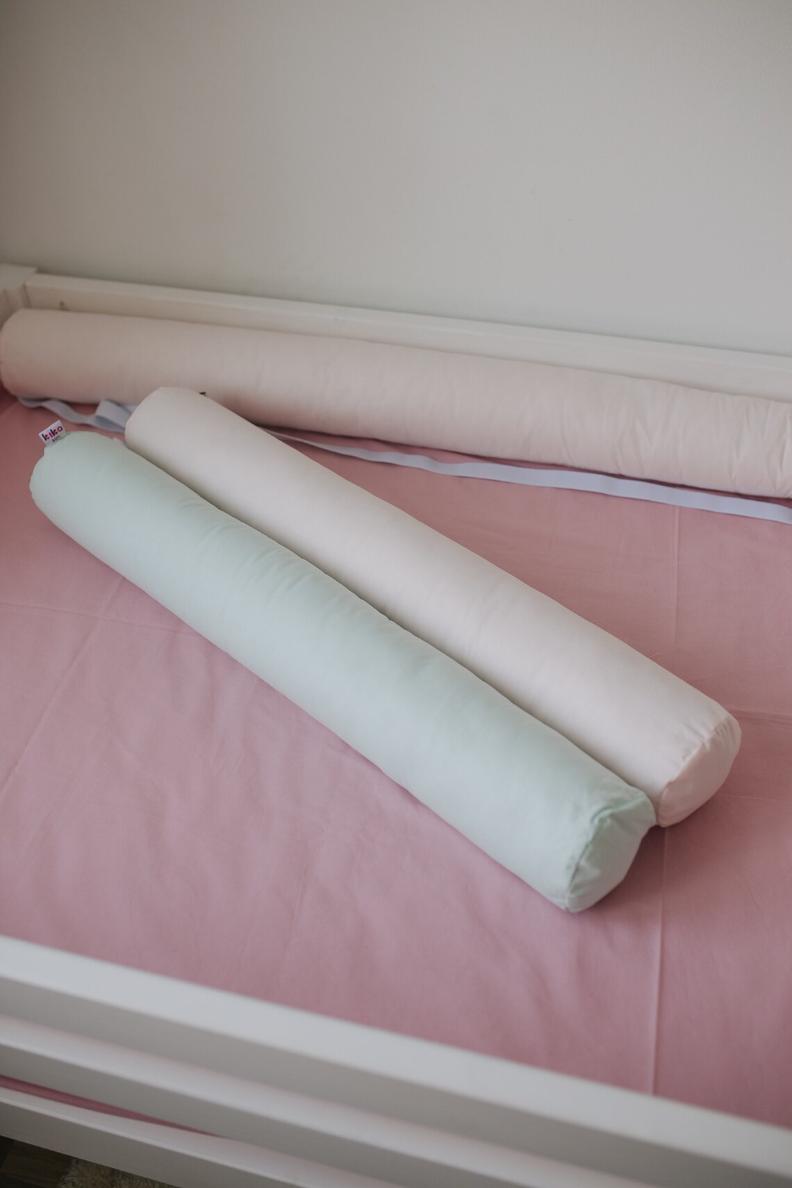 Twin bed bumper full bed bolster pillow Organic cotton Etsy