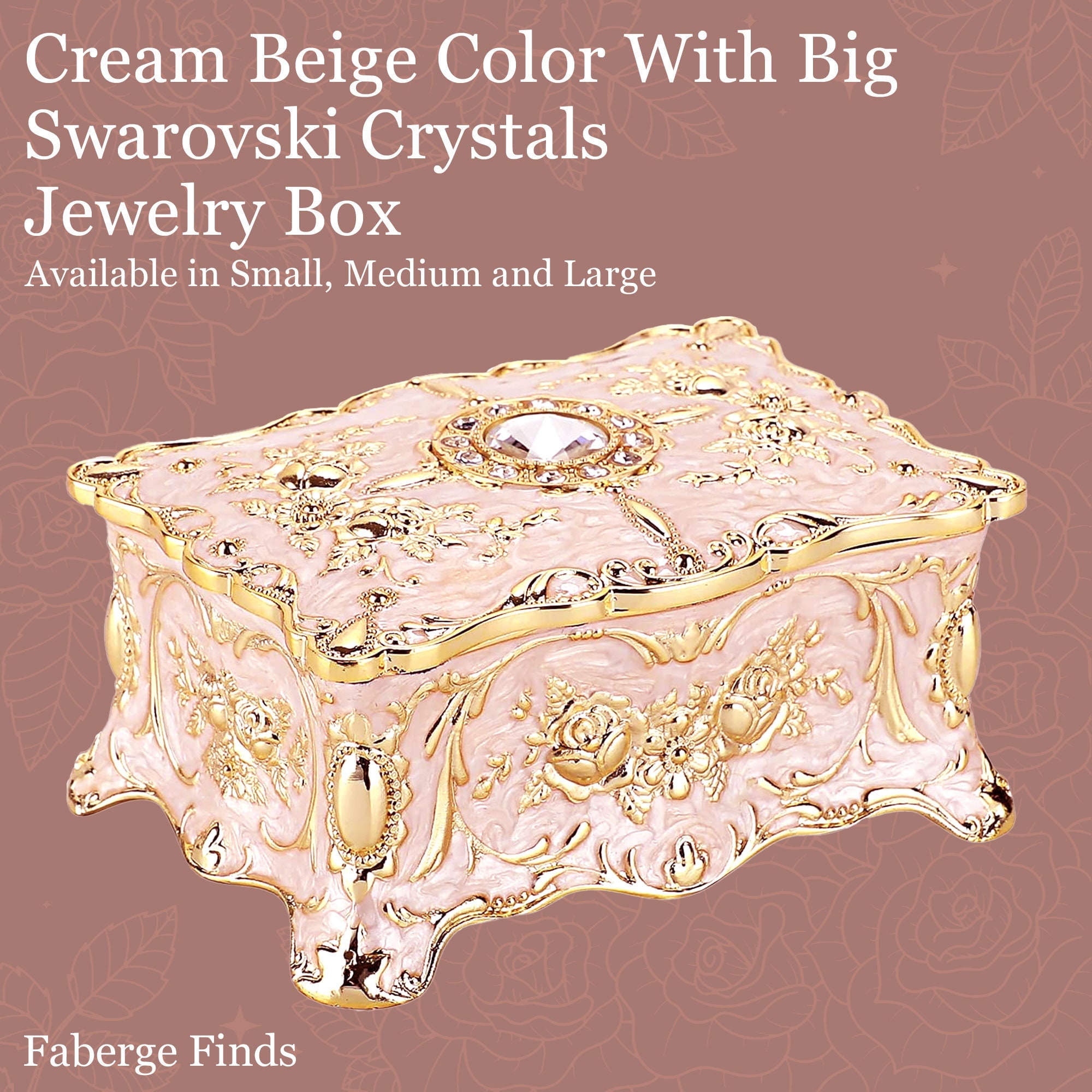 Personalized Large Victorian Keepsake Princess Jewelry Box -  Portugal