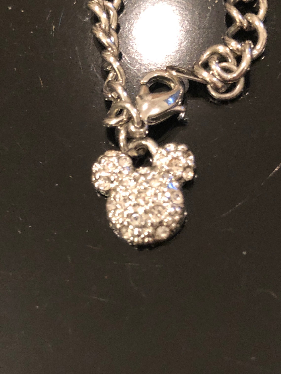 Mickey Mouse Swarovski crystal bracelet from Disney. It is set | Etsy
