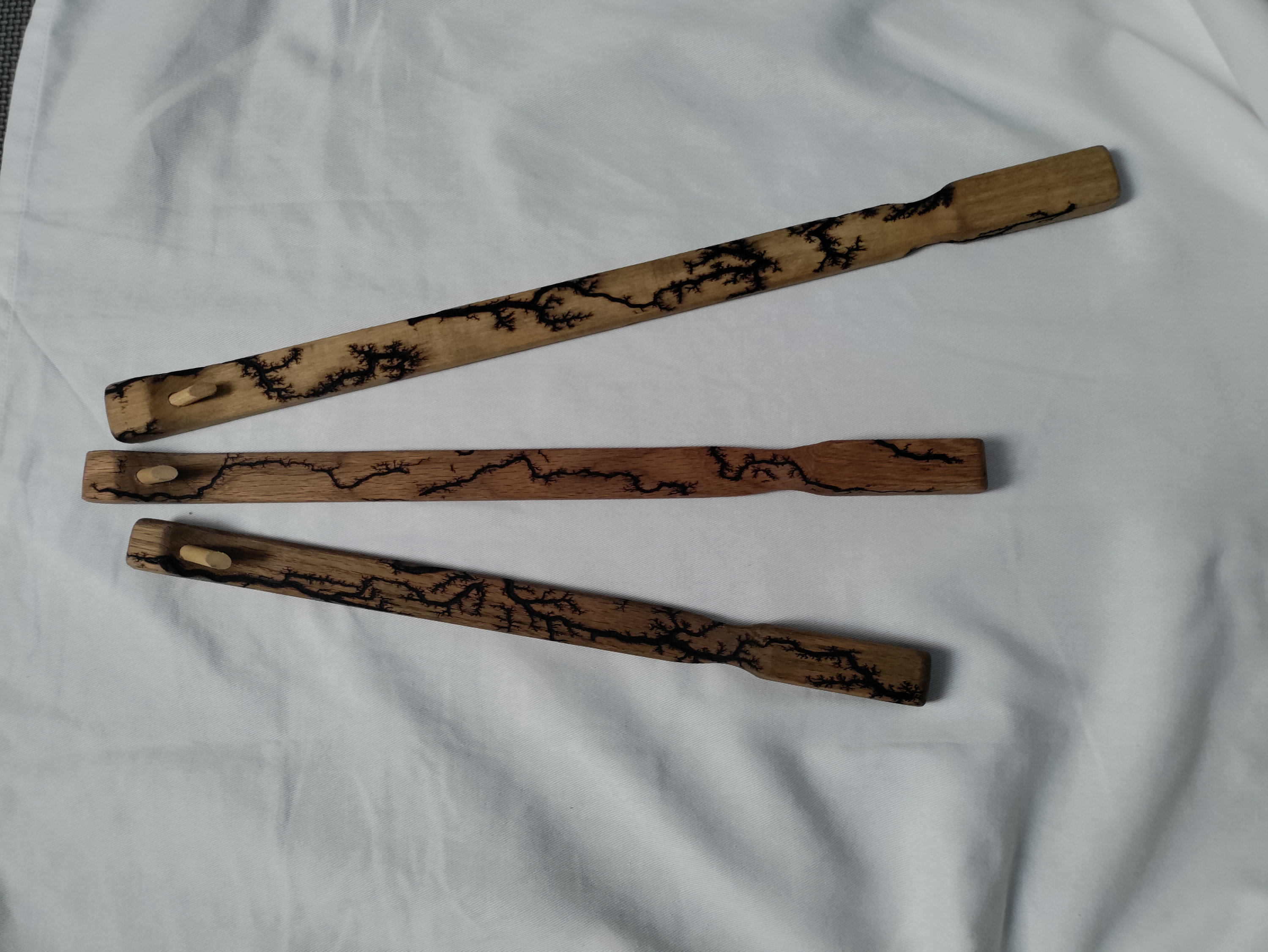 Unique Hardwood Atlatl Custommade and Adorned With Electrifying