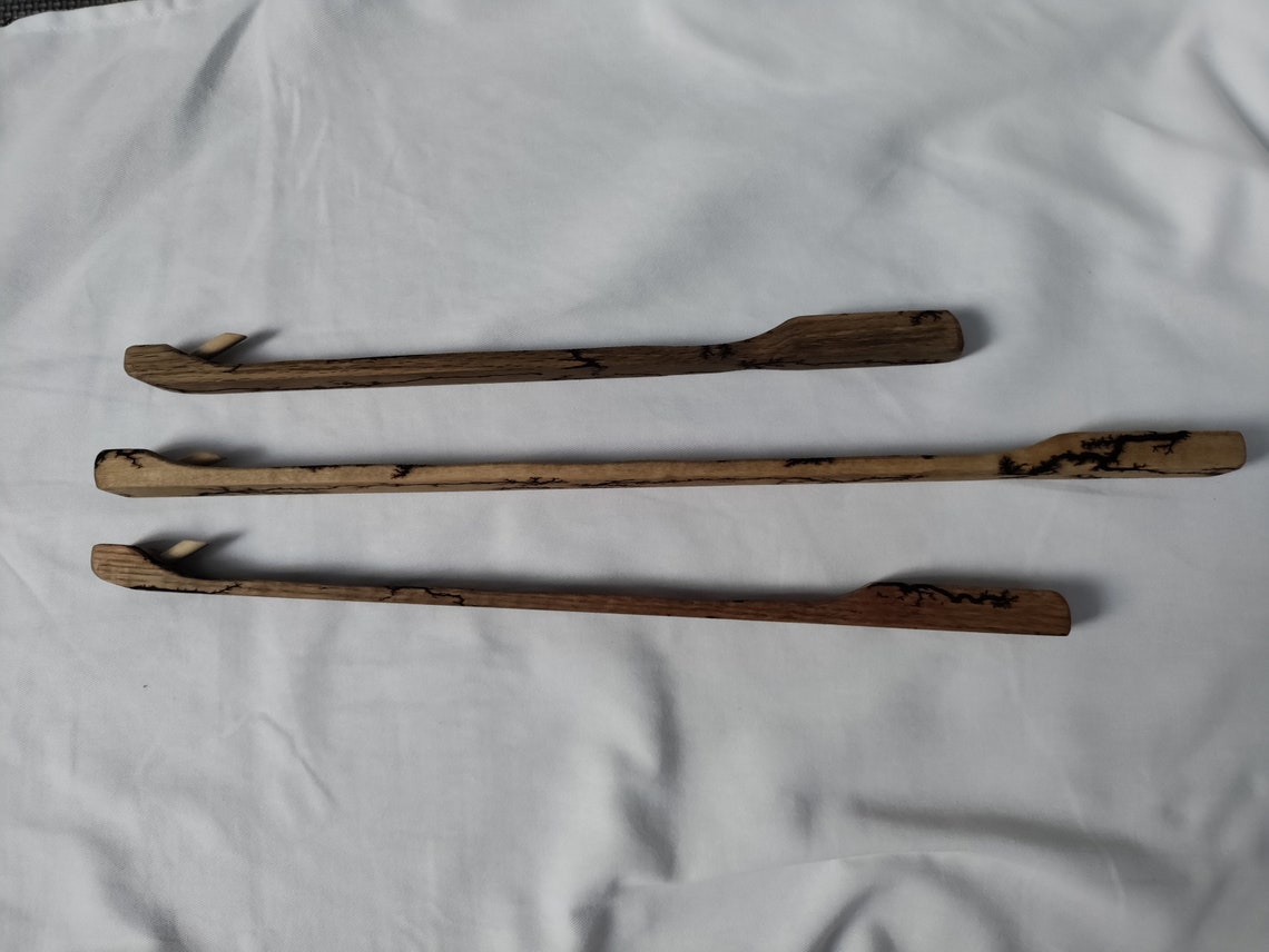 Unique Hardwood Atlatl Custommade and Adorned With Electrifying