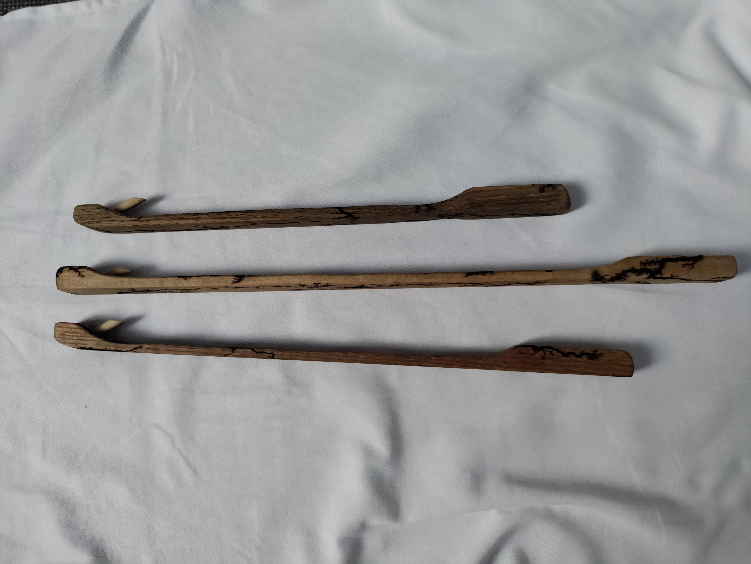 Unique Hardwood Atlatl Custommade and Adorned With Electrifying