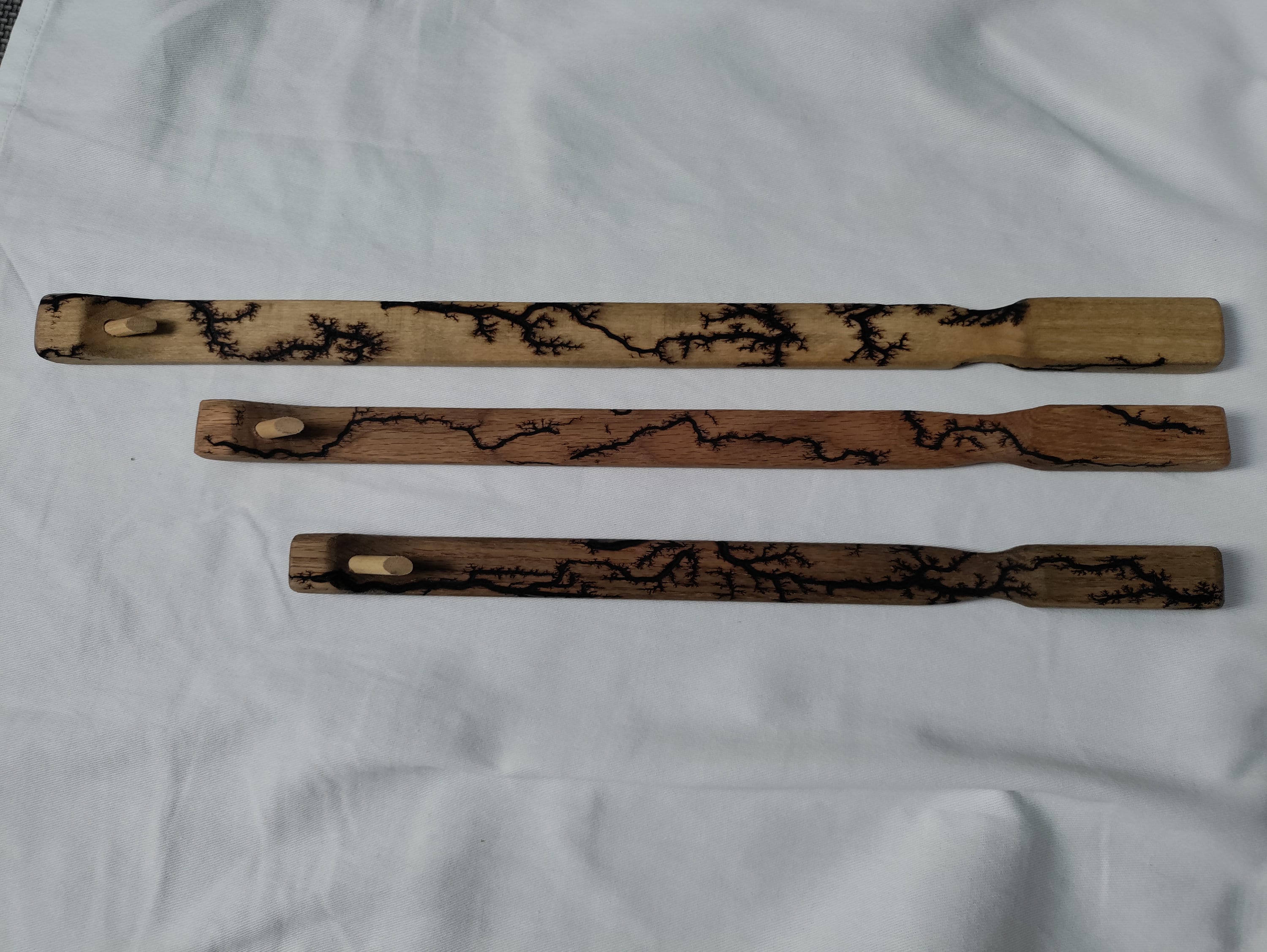 Unique Hardwood Atlatl Custommade and Adorned With Electrifying