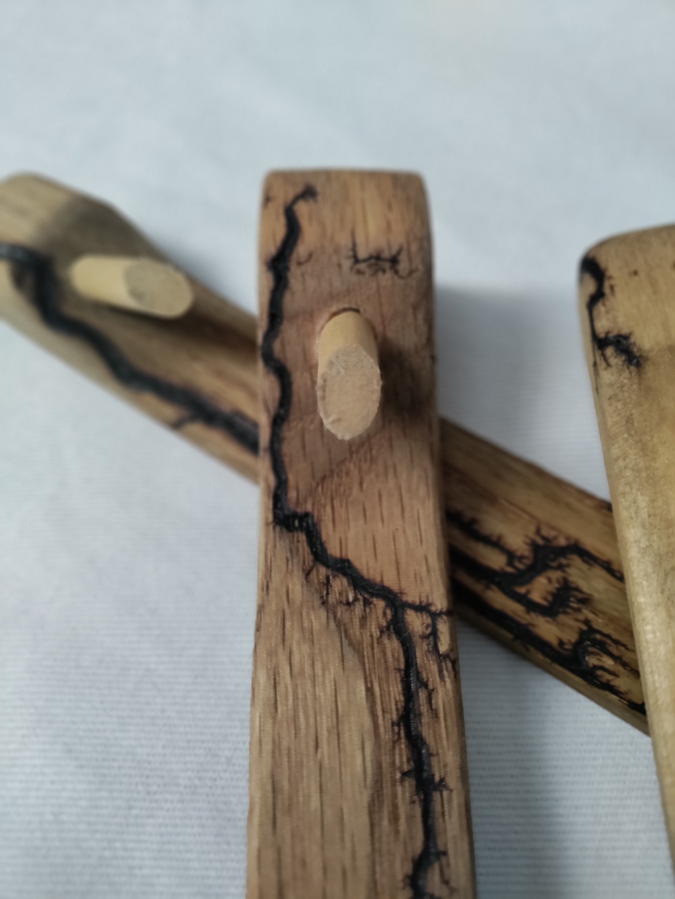 Unique Hardwood Atlatl Custommade and Adorned With Electrifying