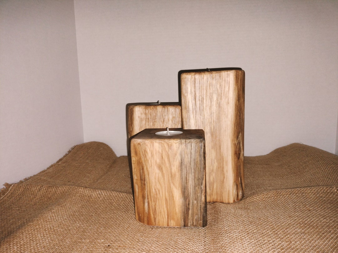 HARD WOOD STANDARD CANDLE