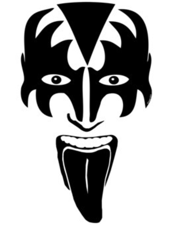 Gene Simmons KISS Vinyl Decal Sticker multi Color &amp; Sizes See - Etsy