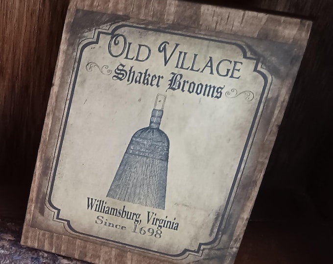 Vintage Broom Sign
