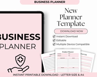 Business Planner 2026 | Small Business Organizer | Entrepreneur Planner | Goal Setting | Budget Tracker | Monthly Weekly Planner