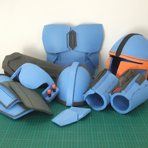Mandalorian Armour Complete Din Beskar Armor Set Template , EVA Foam Mandalorian Template Patern, DIY Make it yourself