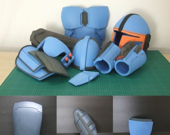 Mandalorian Beskar Template Season 2 Updated Set , EVA Foam Mandalorian Template Patern, DIY Make it yourself