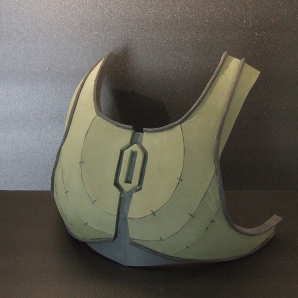 Female Mandalorian Armorer Chest Armor Template, EVA Foam DIY (PDF Pattern)
