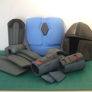Full Mandalorian Hunter Death Watch Armour Template Set,  EVA Foam Mandalorian Template Pattern , DIY Make it yourself