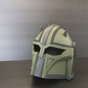 Mandalorian The Armorer Casco Plantilla Herrero Mujer, Patrón de plantilla mandaloriana de espuma EVA, DIY Hazlo tú mismo