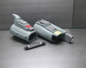 Boba Fett Bracer ROTJ Gauntlet Armour Template , EVA Foam Mandalorian Template Patern, DIY Make it yourself