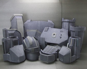 Mandalorian Heavy Body Armor-sjabloonset, EVA-schuimpatroon, digitale pdf-download