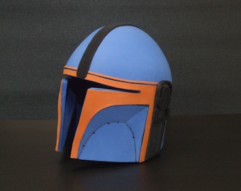 Mandalorian Beskar Armor Helmet Template, EVA Foam Pattern (PDF Pattern)