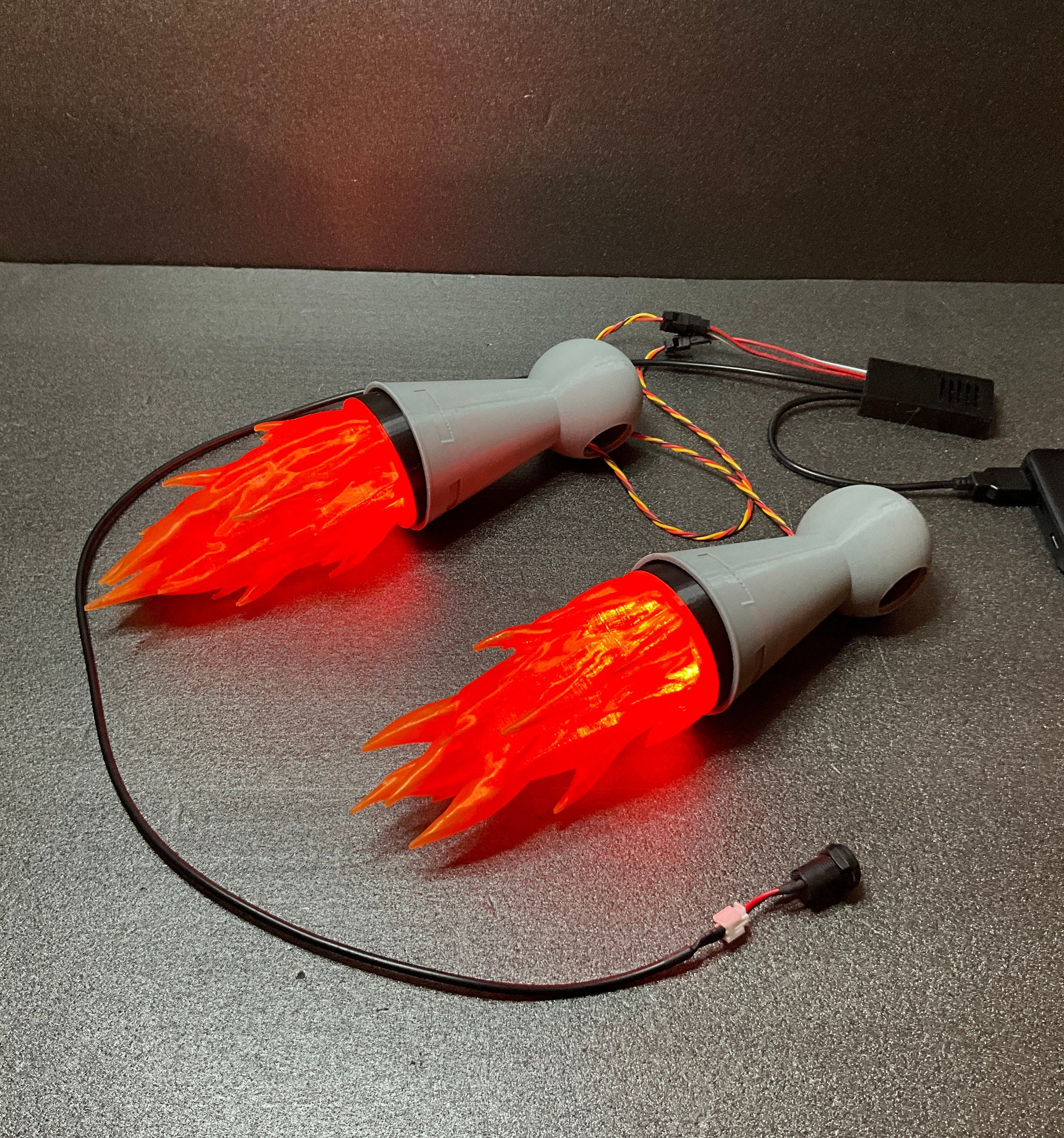 Mandalorian Jetpack Thruster Flame Effect, Animated Neopixel Leds