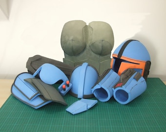 Female Mandalorian Armor Beskar Template Complete Set , EVA Foam Mandalorian Pattern Template DIY Make it yourself