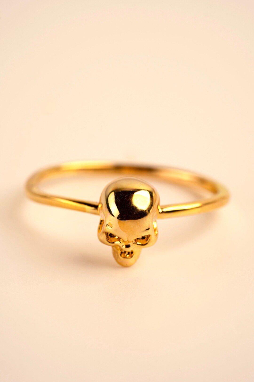 Skull Ring, Gold Stacking Rings, Skeleton Ring, Gothic Ring, Goth Rings ...