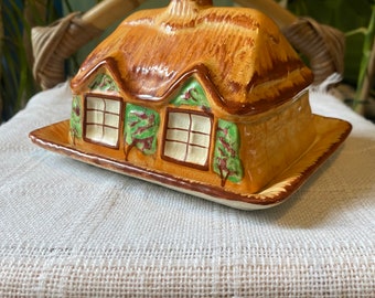 Vintage cottage core butter dish. Westminster Hadley Staffordshire