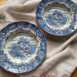 A Pair of Alfred Meakin English Village Soup Bowls