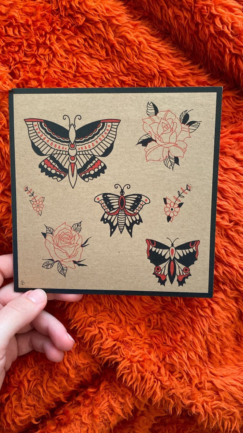 Traditional Tattoo Flash PRINT - Etsy