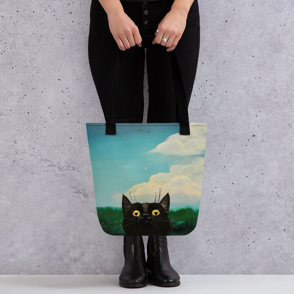 Lost Queen Women's Wendigo Bag Convertible Backpack Cute Black Cat Bat