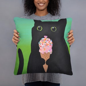 Cat Throw Pillow | Decorative Cat Pillow | Cat Cushion | Cute Cat Pillow