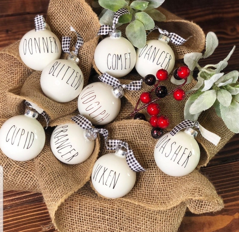 Rae Dunn Inspired Ornaments Etsy