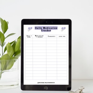 Chronic Illness Planner, Medication Tracker Printable, Pain Symptom Journal, Spoonie Chronic Pain Awareness