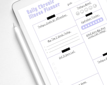 Chronic Illness Planner, Spoonie Self Care, Chronic Illness Tracker, Healthcare Planner, Medical Binder Insert