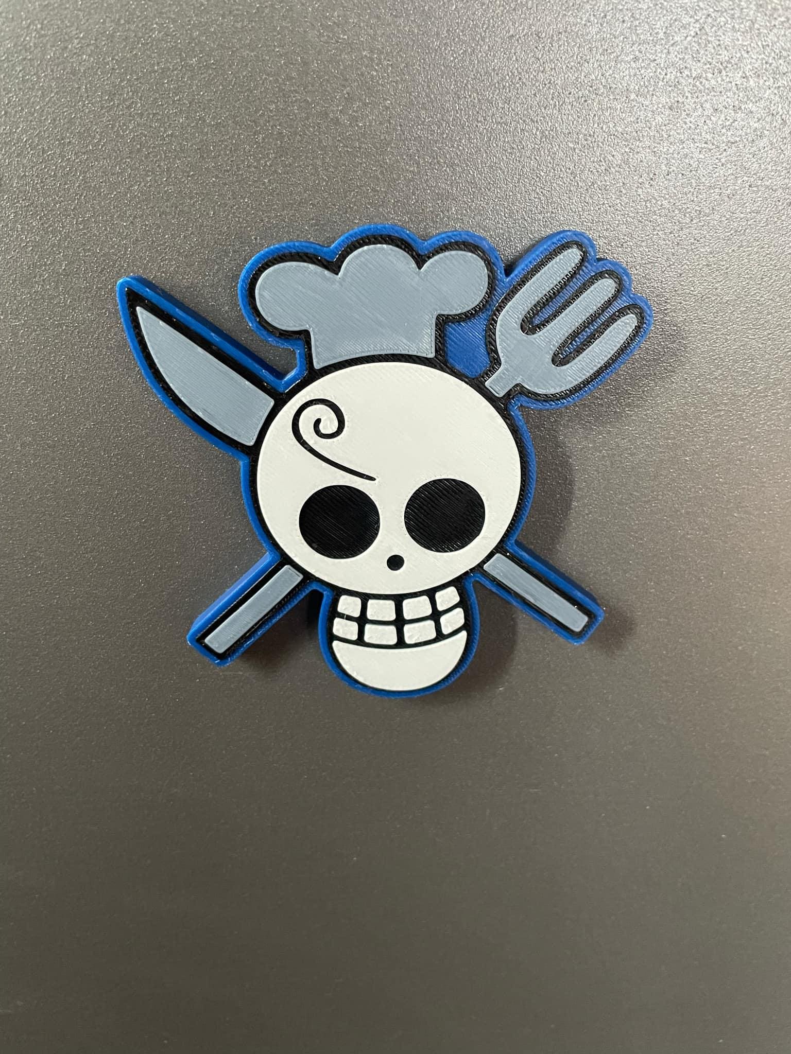 One Piece Sanji Jolly Roger Magnet - Etsy