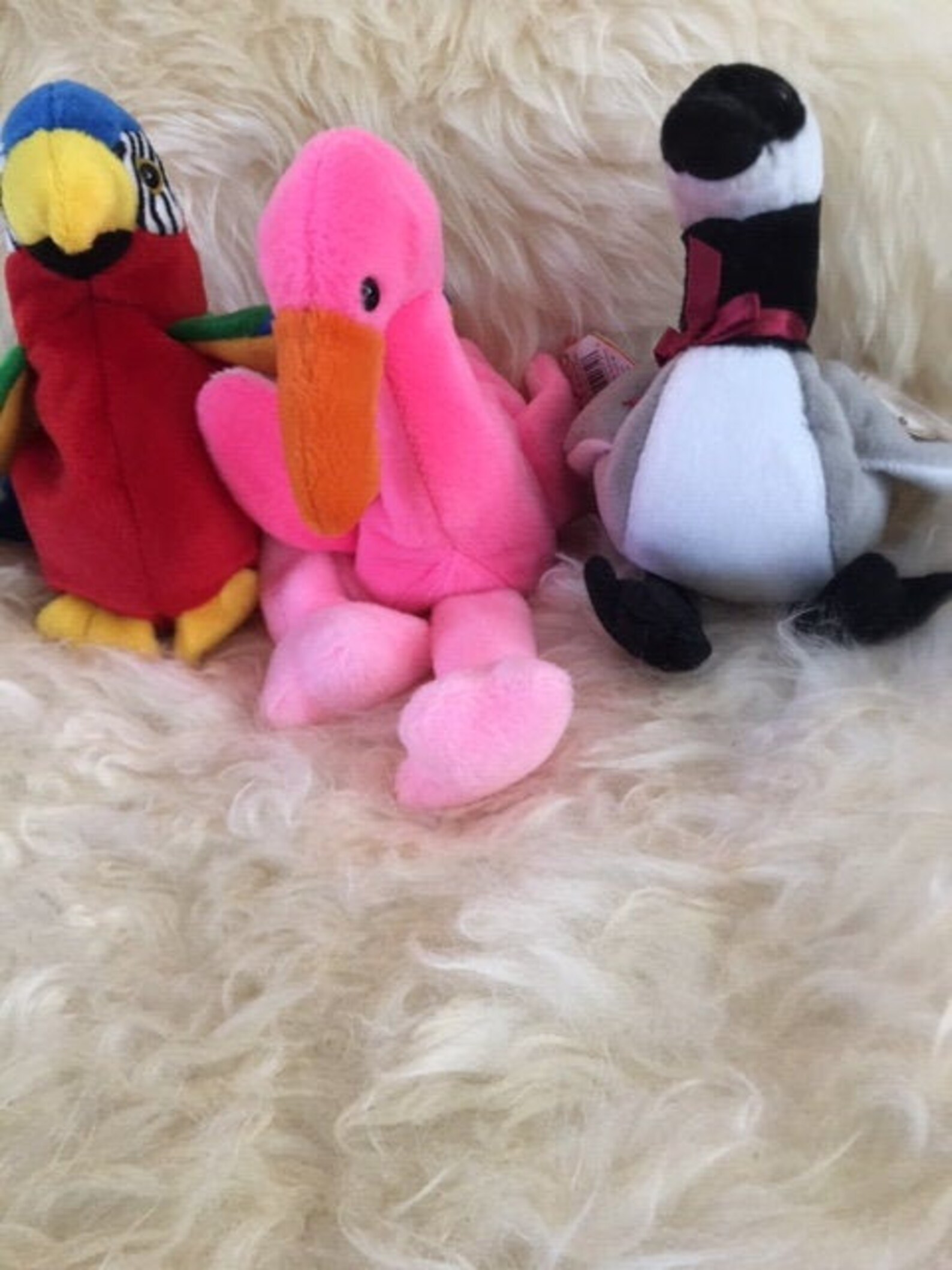 Ty Beanie Babies Birds With Original Tags Pinky the Etsy