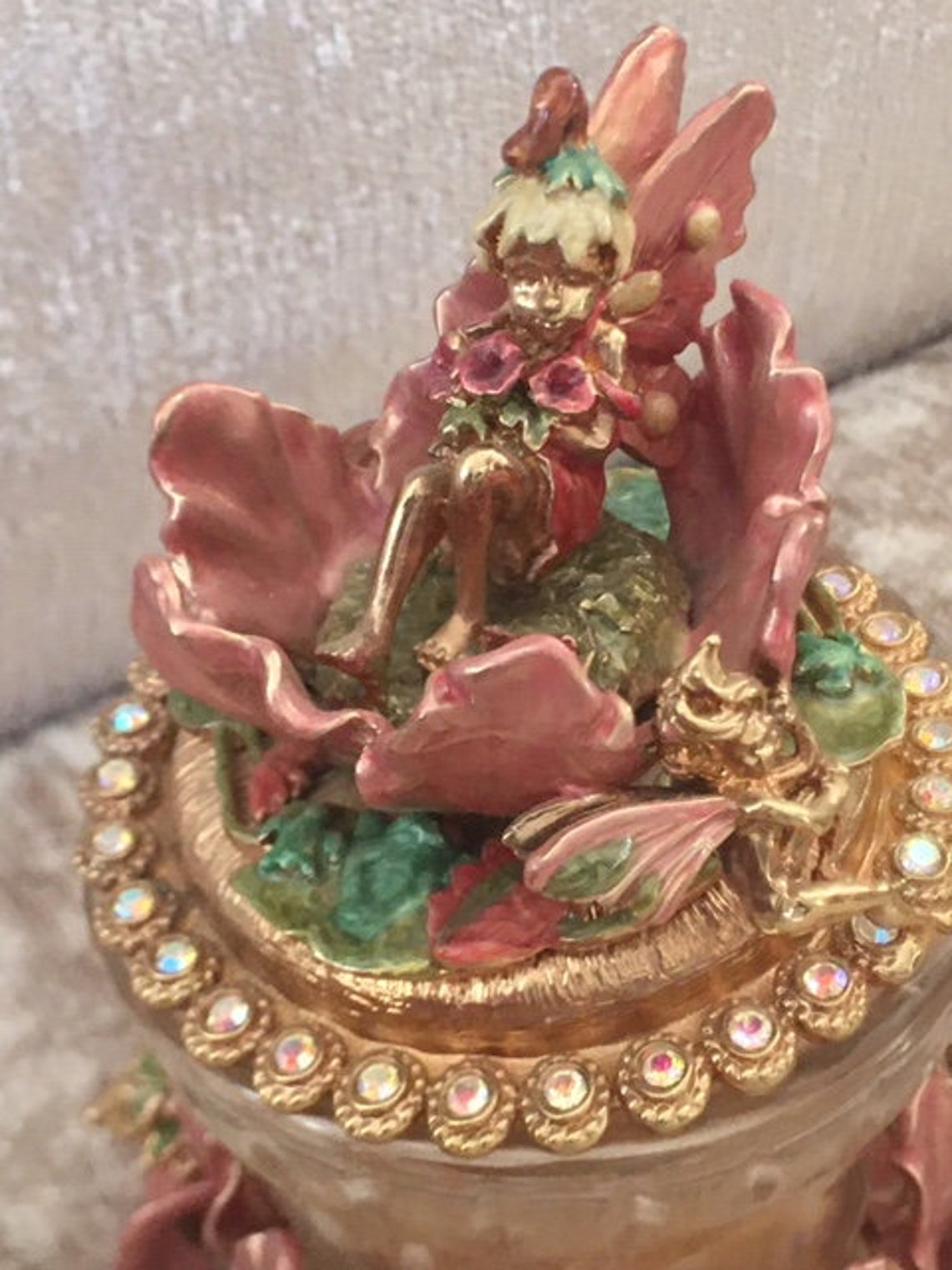 KIRKS FOLLY Fairy Nectar Candle Holder Mystical With Sparkle Etsy