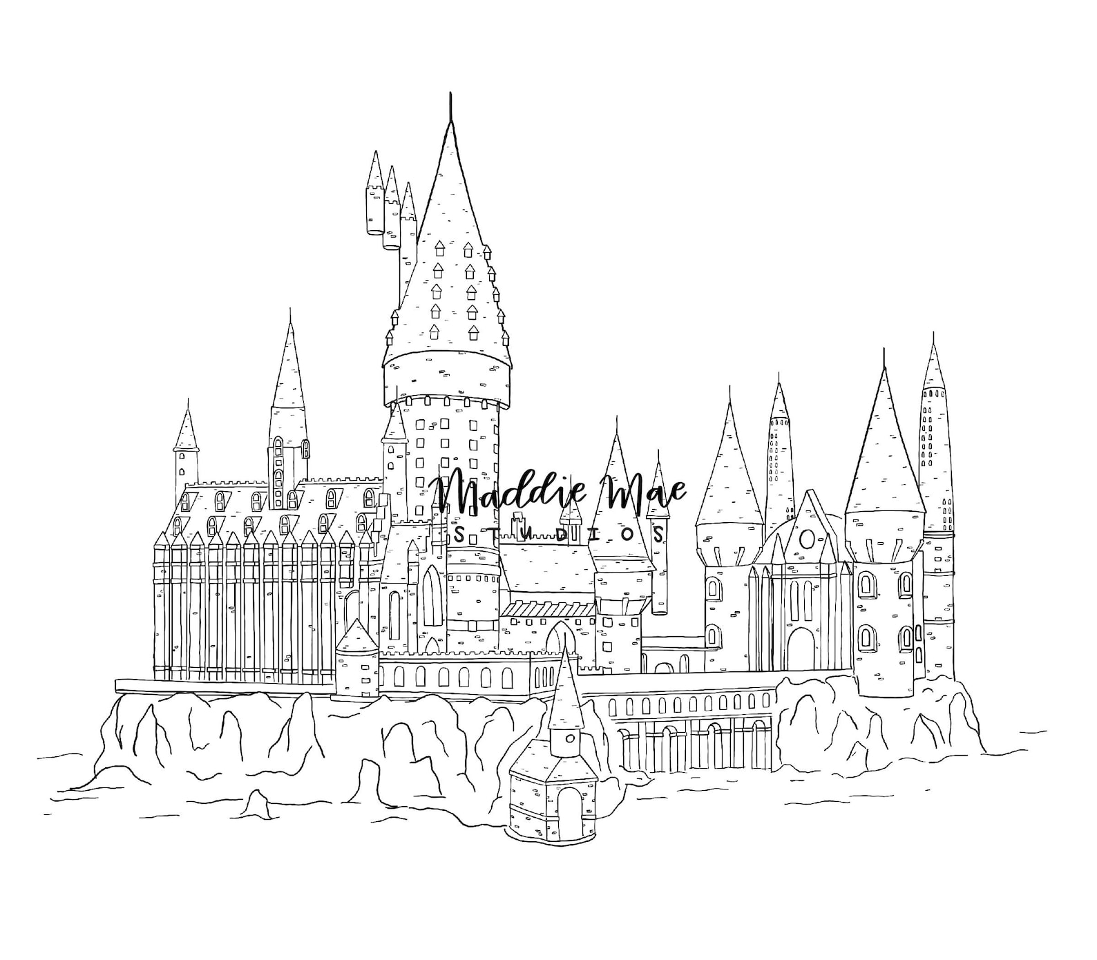 Hogwarts Castle Digital File Harry Potter Download | Etsy