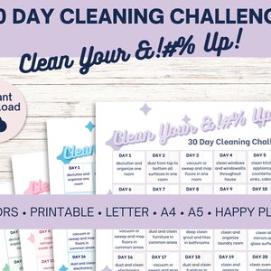 30 Day Cleaning Challenge - Clean Your !#&% Up! | Cleaning Planning Guide