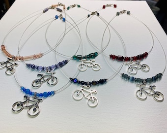 Bicycle Necklace - Bike Necklace - Bike Charm Necklace - Custom Bicycle Necklace - Custom Bike Necklace
