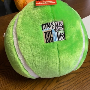 12” plush toy tennis ball  plush for big dogs
