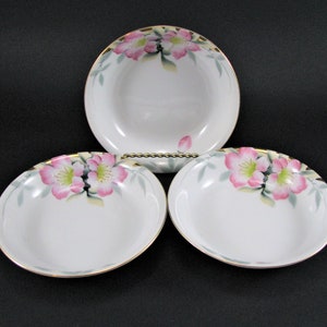 Noritake Porcelain Azalea Dessert Bowl Set of 3