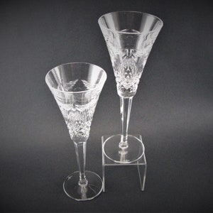 Waterford Irish Crystal Millennium Series Peace Champagne Flute Set of 2 Signed