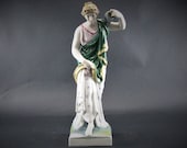 Antique Karl Ens Volkstedt Fine Porcelain Woman Carrying Water Jar Figurine
